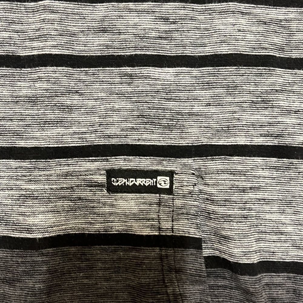 OCEAN Current Black and Grey Stripped Hoodie.  Size Medium - Picture 4 of 8